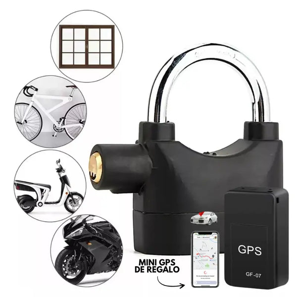 Candado Con Alarma UltraLock™ + Mini GPS de Regalo (BLACK FRIDAY)